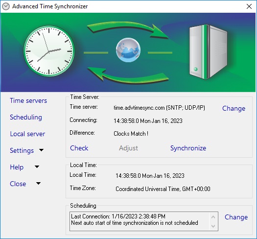 Advanced Time Synchronizer 4.3.0.809 screenshot