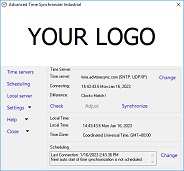 Advanced Time Synchronizer Industrial Main Window