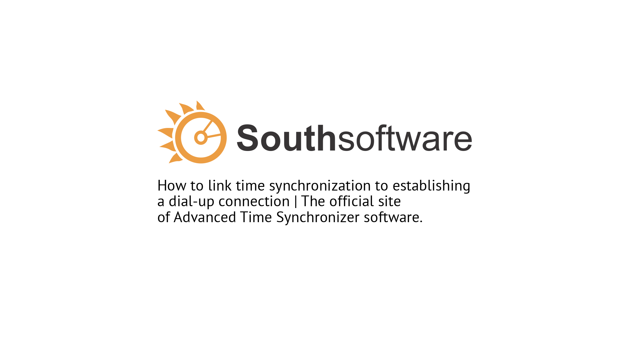 How to link time synchronization to establishing a dialup connection
